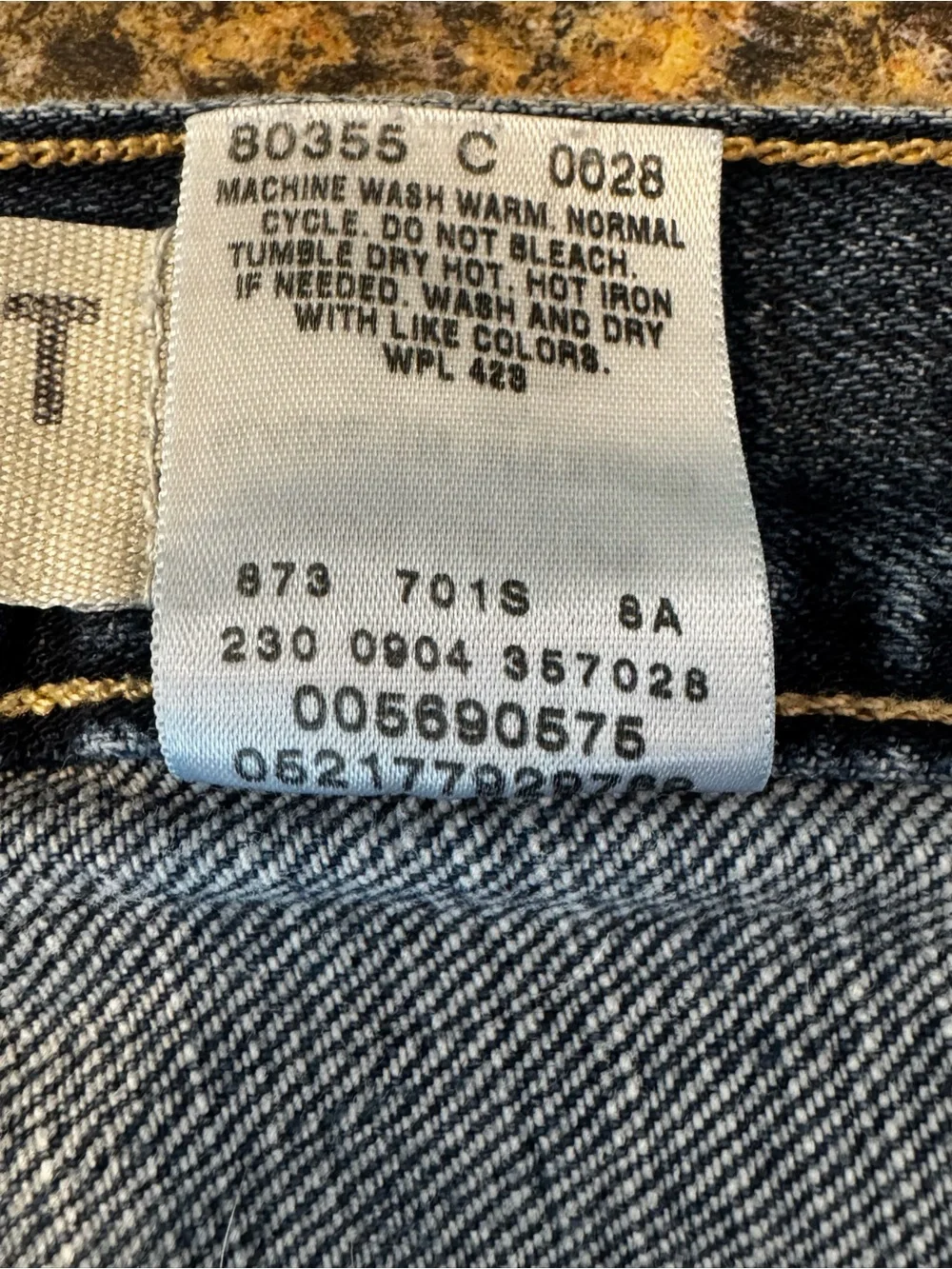 Levi's 569 Jeans Mens 36x36 Blue Loose Straight Skate Y2K Whiskered Fade 2004